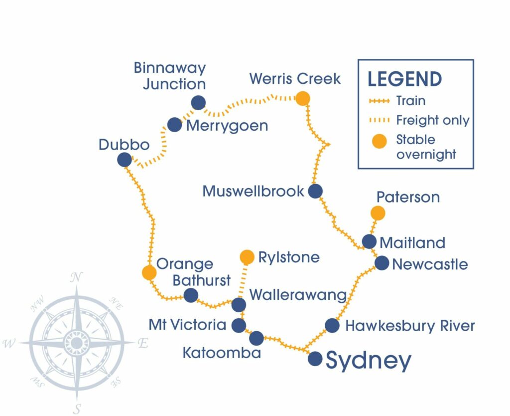 heritage rail tours nsw